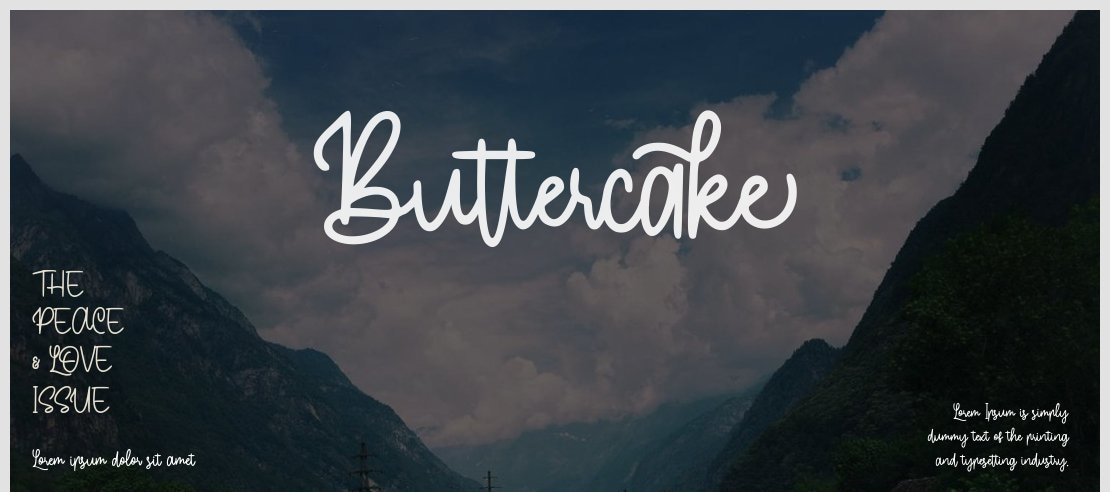 Buttercake Font Family