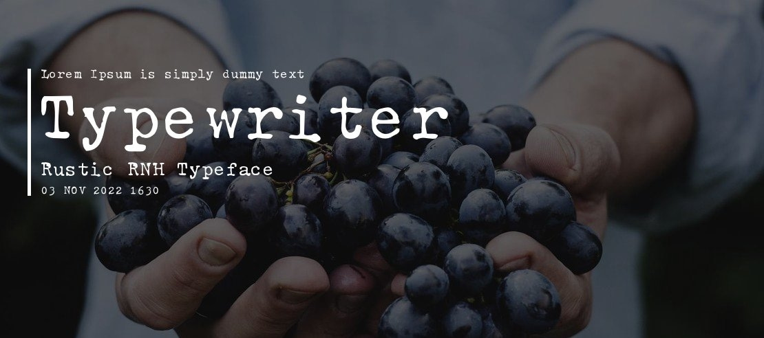 Typewriter Rustic RNH Font