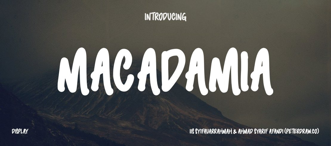 Macadamia Font