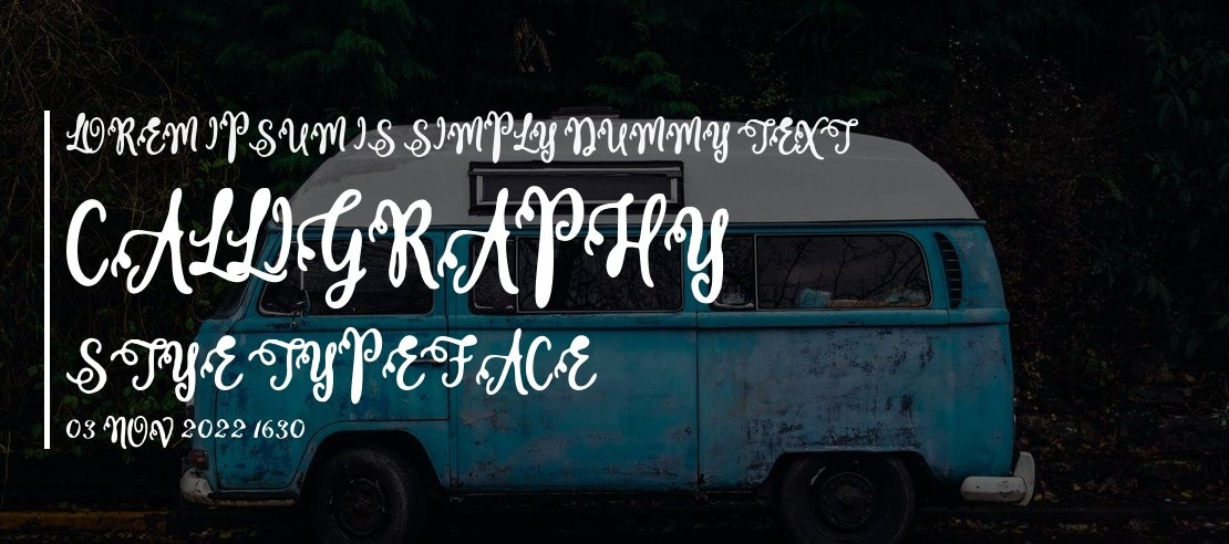 Calligraphy Stye Font