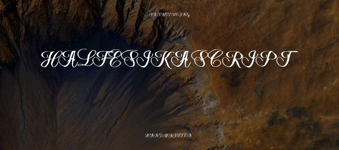 Halfesika Script Font