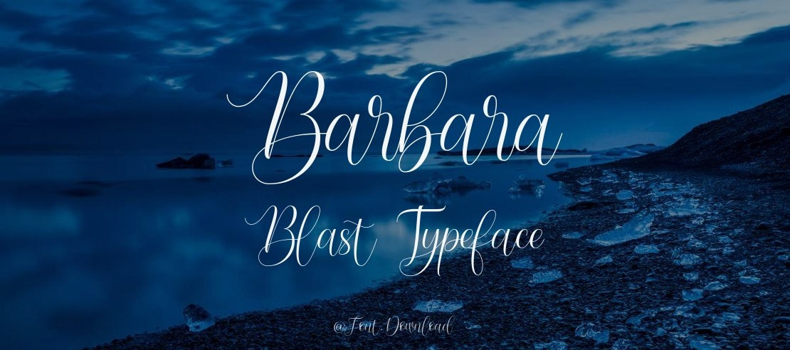 Barbara Blast Font