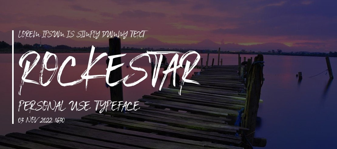 Rockestar Personal Use Font