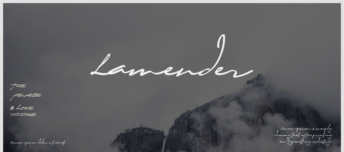 Lamender Font