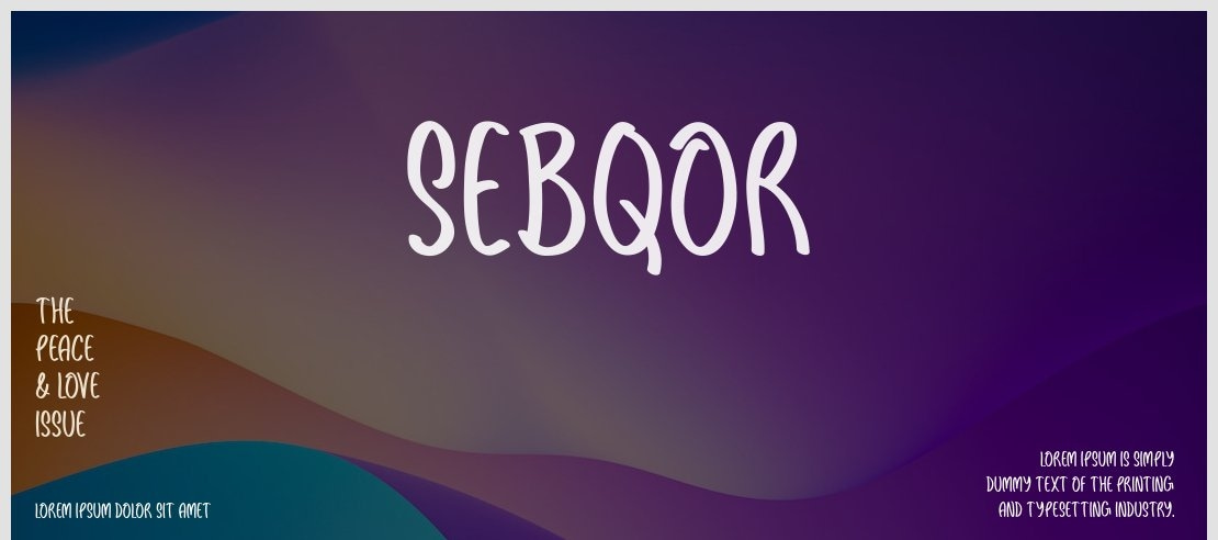 Sebqor Font