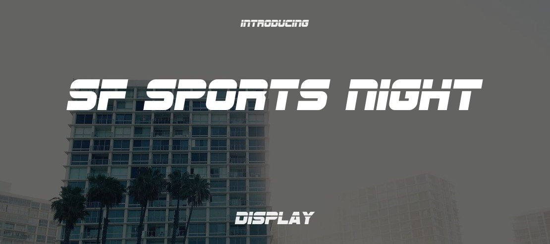 SF Sports Night Font Family