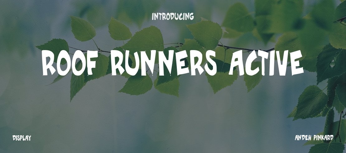 Roof runners active Font Family