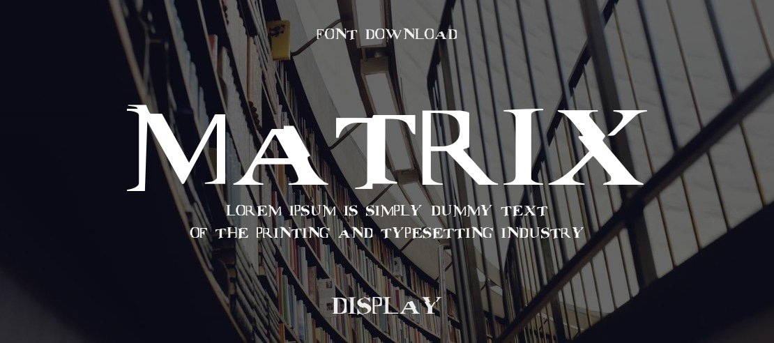 Matrix Font