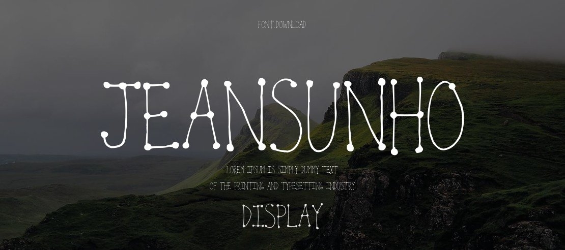 JeanSunHo Font Family