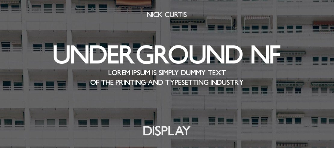 Underground NF Font