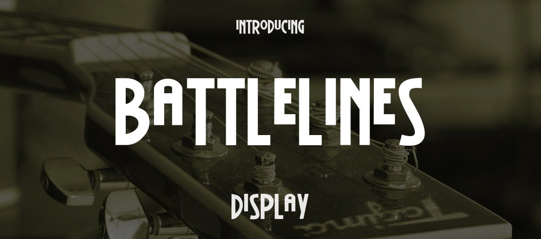 BattleLines Font