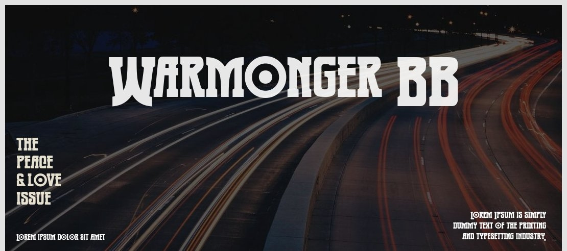 Warmonger BB Font