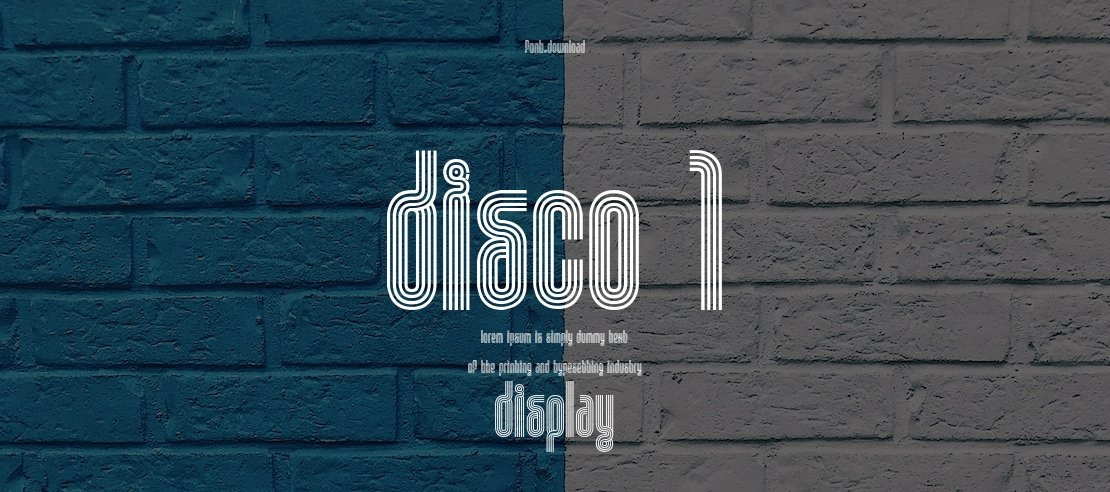 Disco 1 Font