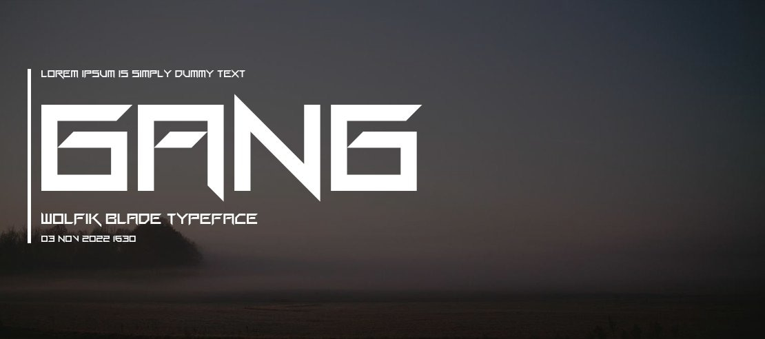 Gang Wolfik Blade Font