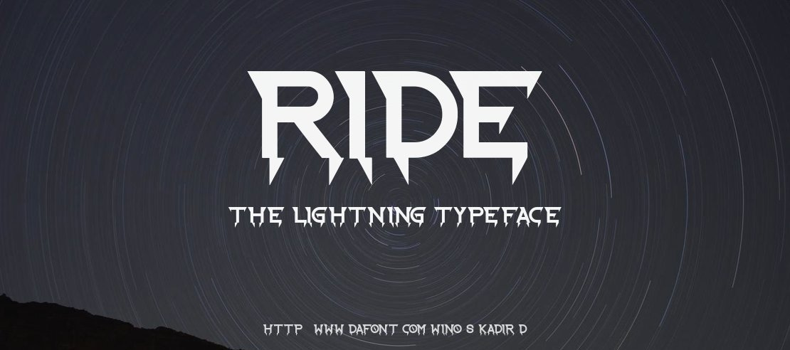 Ride the Lightning Font