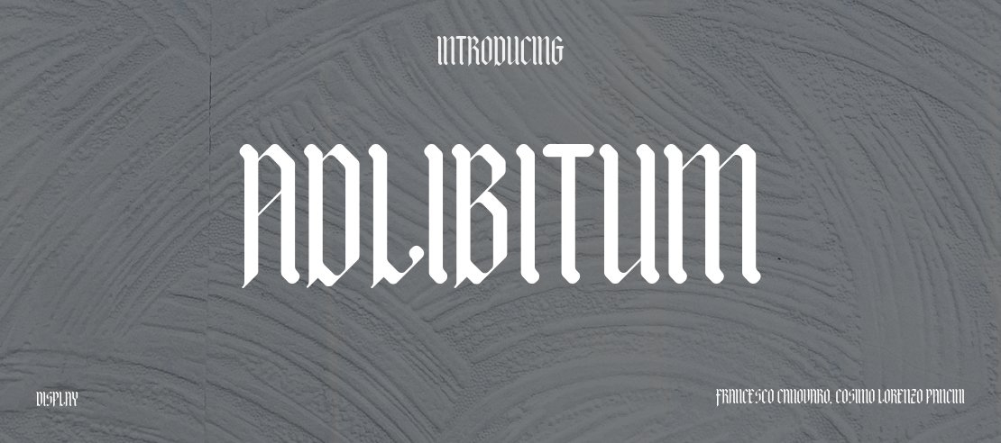 Adlibitum Font Family