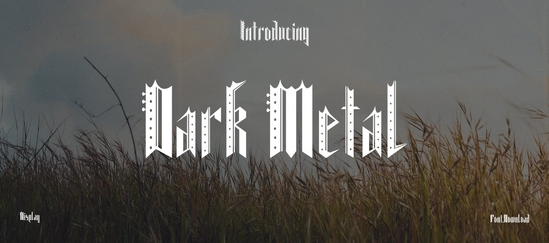 Dark Metal Font