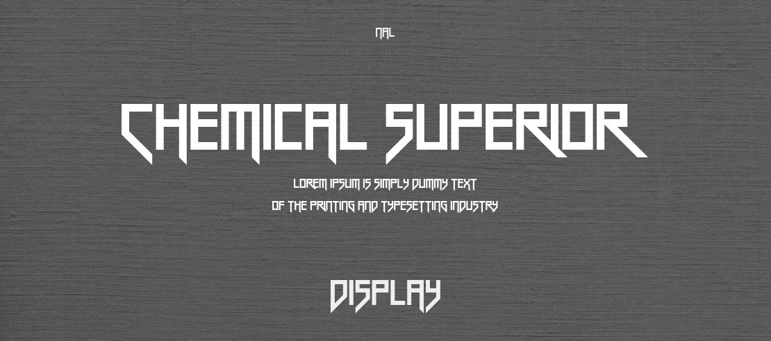 Chemical Superior Font