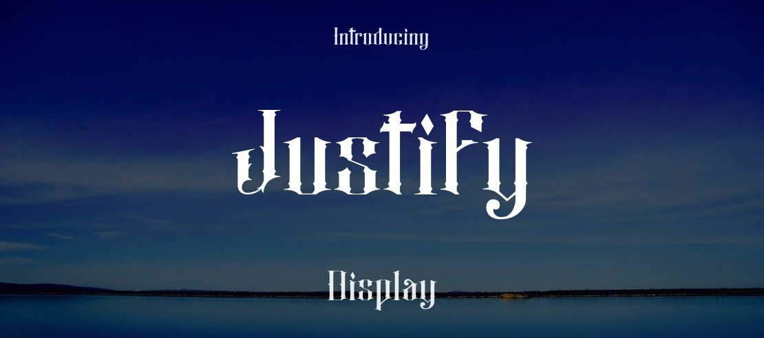 Justify Font