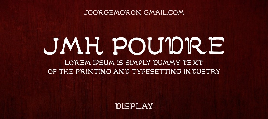 JMH Poudre Font Family