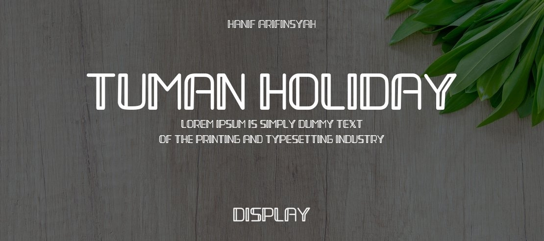 tuman holiday Font