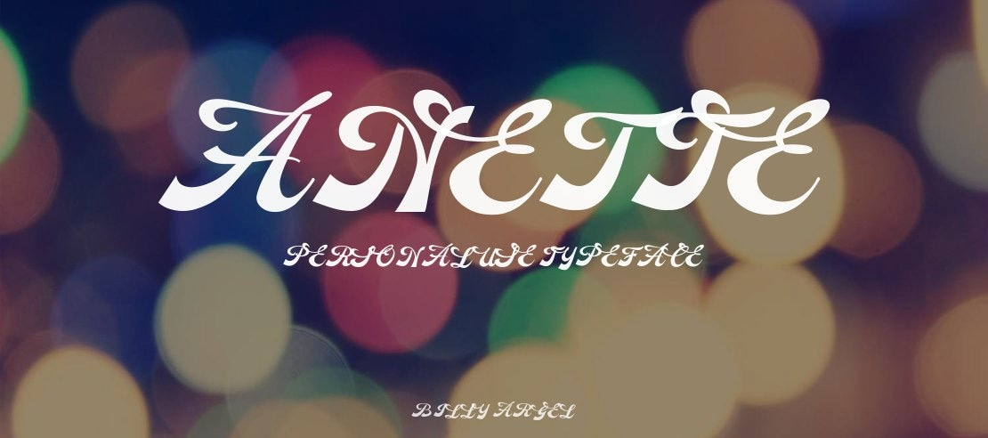 Anette Personal Use Font