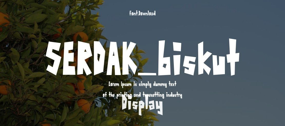 SERDAK_biskut Font