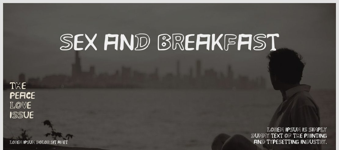 Sex and Breakfast Font