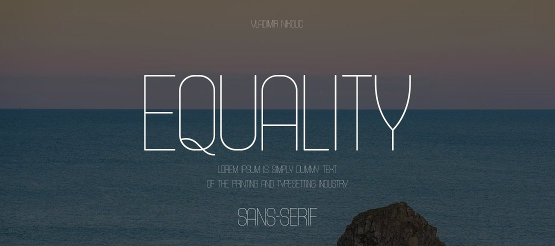 Equality Font