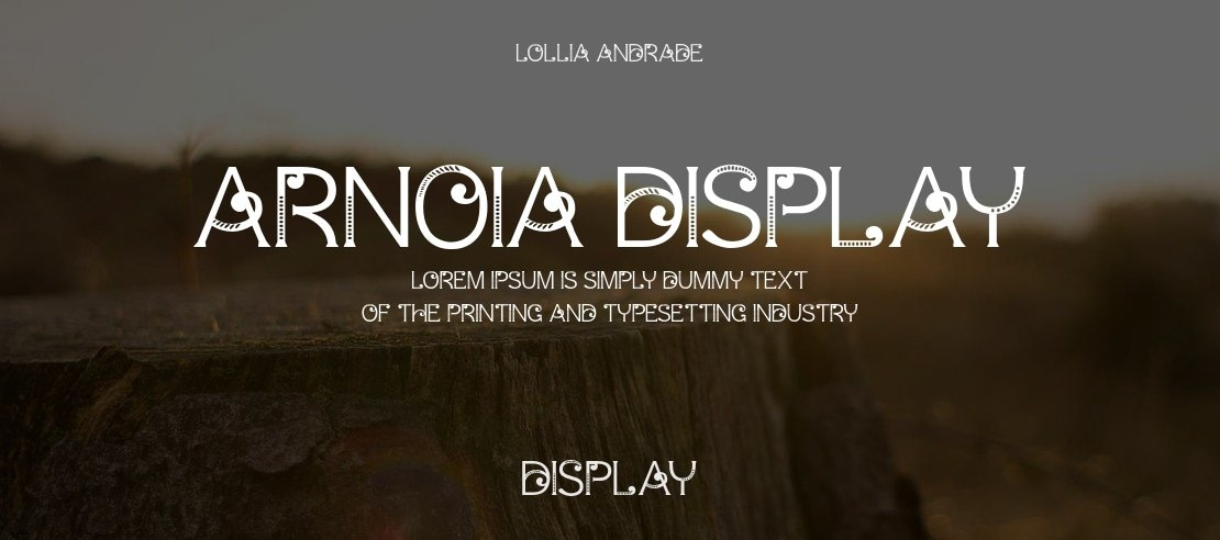 Arnoia Display Font Family