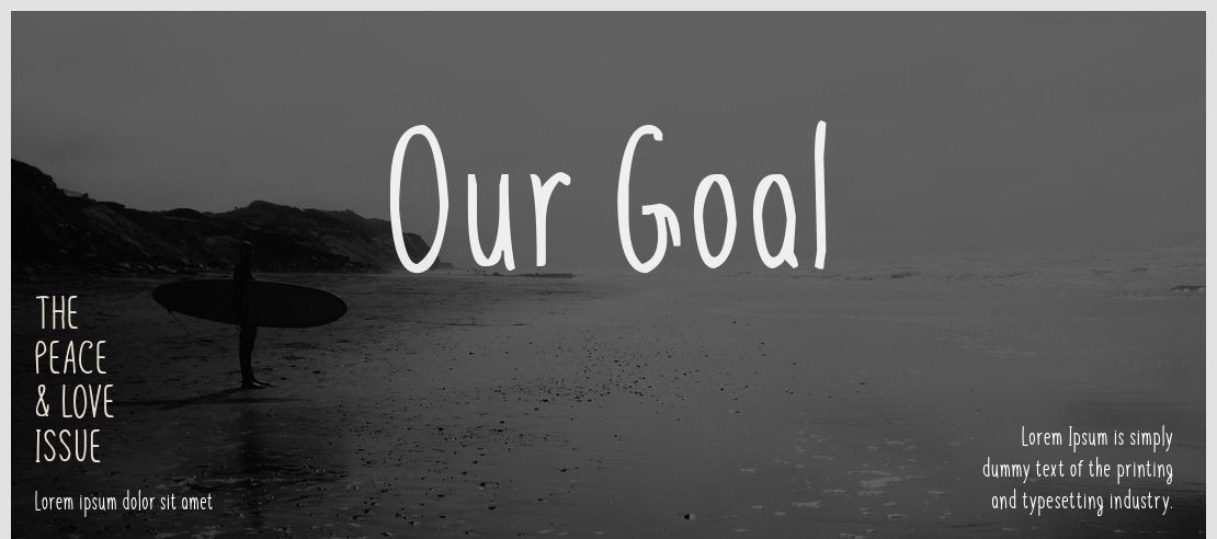Our Goal Font