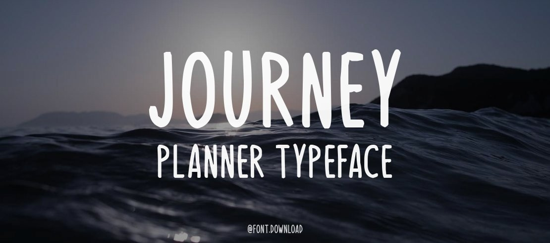 Journey Planner Font