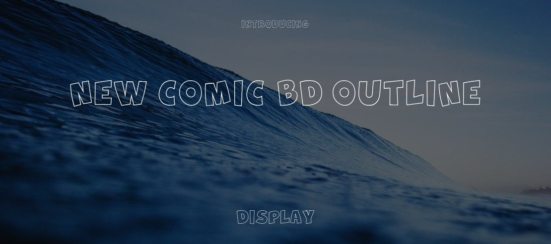 New Comic BD Outline Font Family