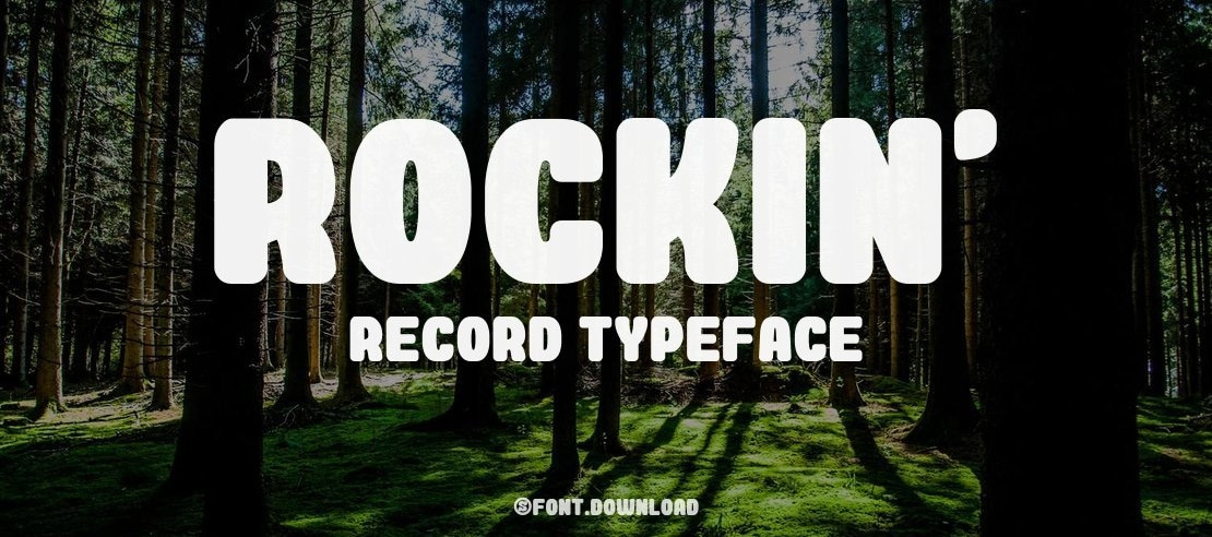 Rockin' Record Font