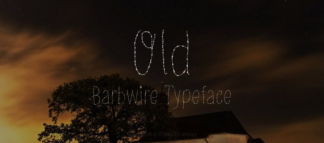 Old Barbwire Font