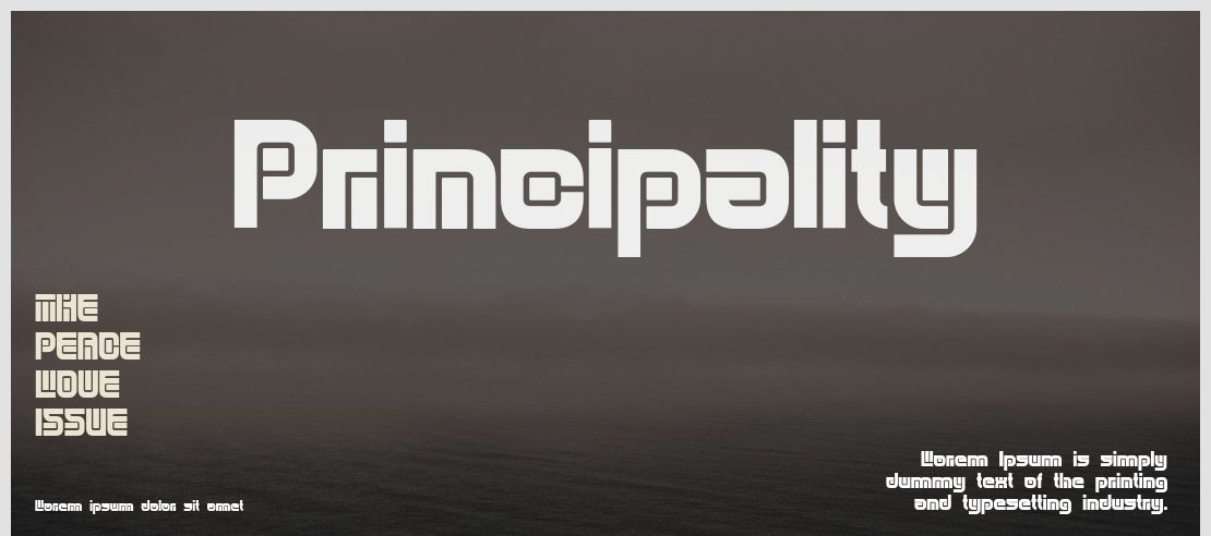 Principality Font