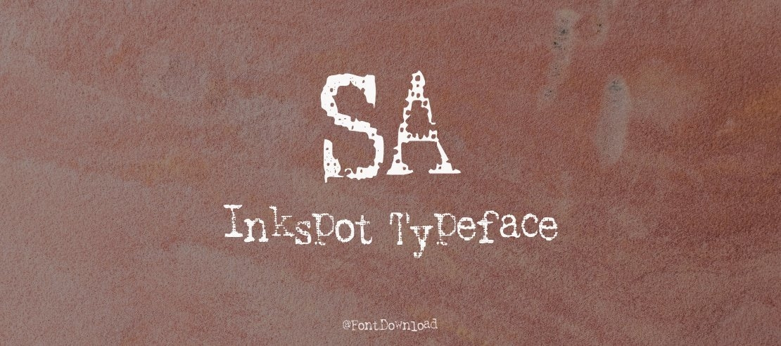 SA Inkspot Font