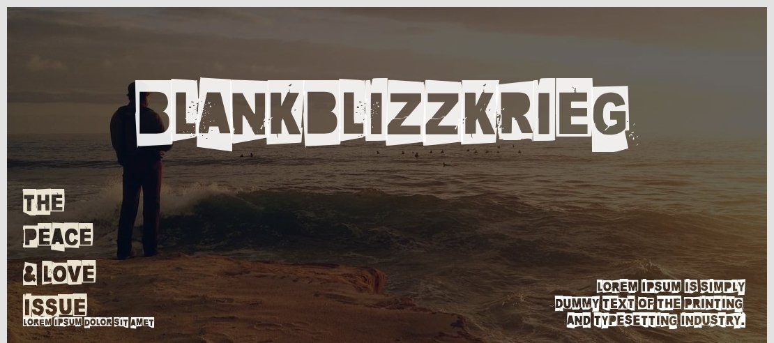 Blankblizzkrieg Font Family