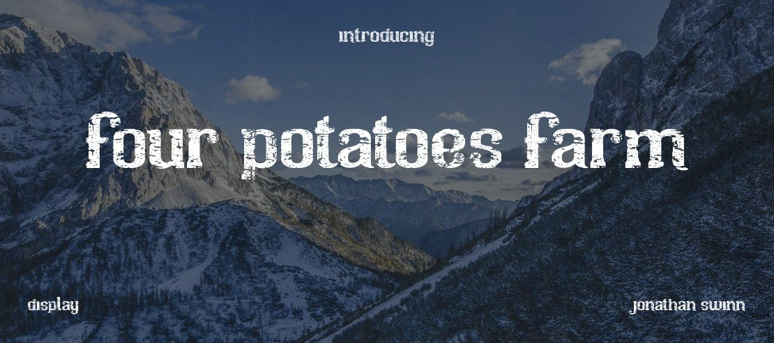 four potatoes farm Font