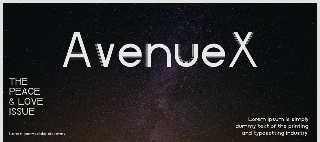 AvenueX Font