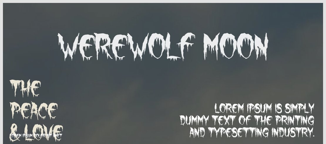 Werewolf Moon Font