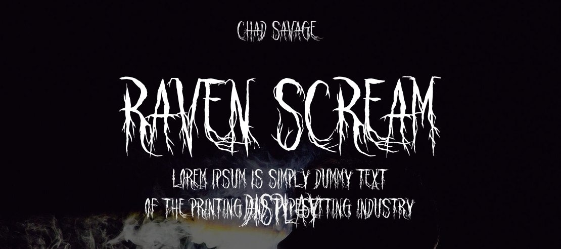 Raven Scream Font