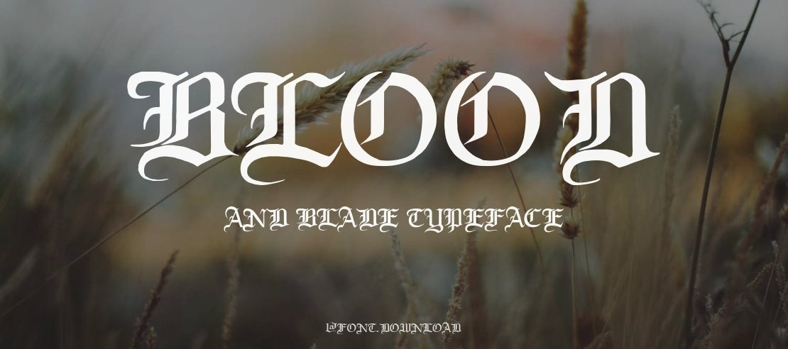 Blood and Blade Font Family