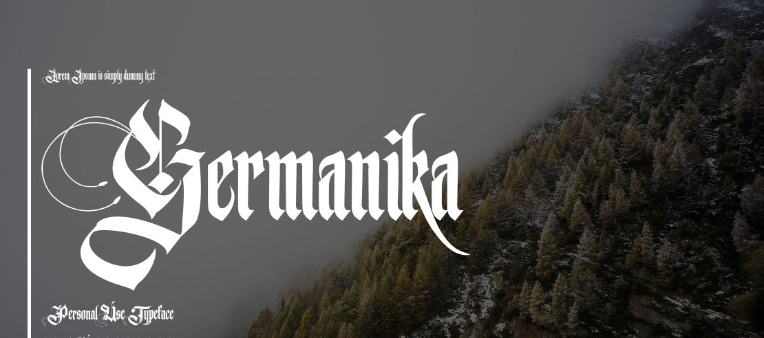 Germanika Personal Use Font