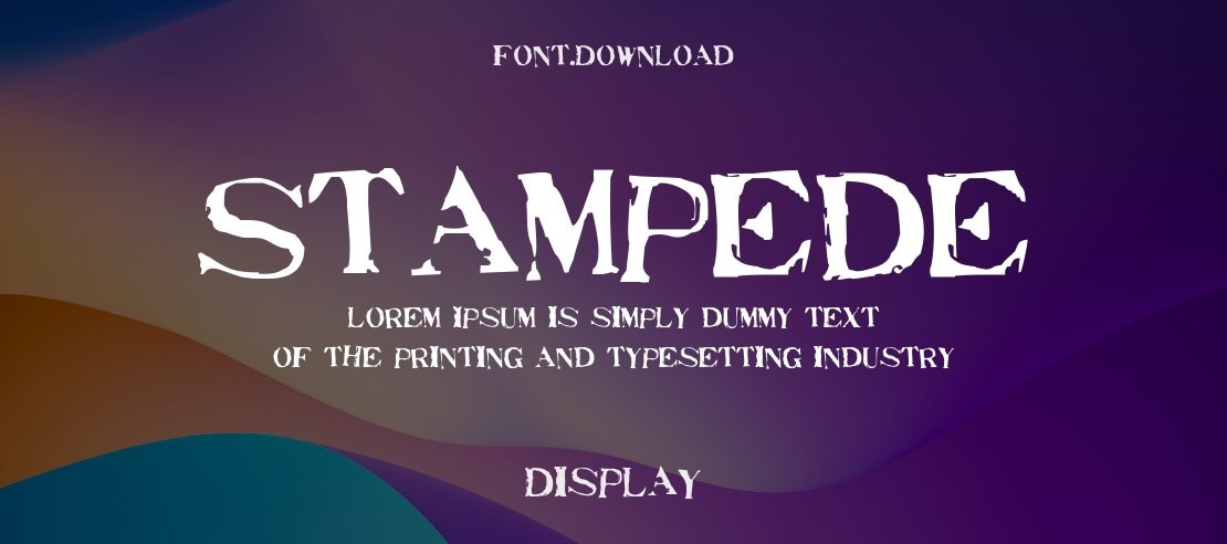 Stampede Font