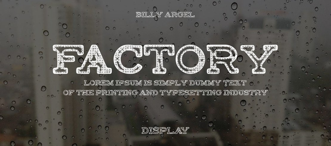 FACTORY Font