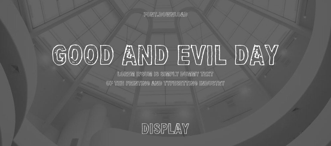 Good And Evil Day Font Family