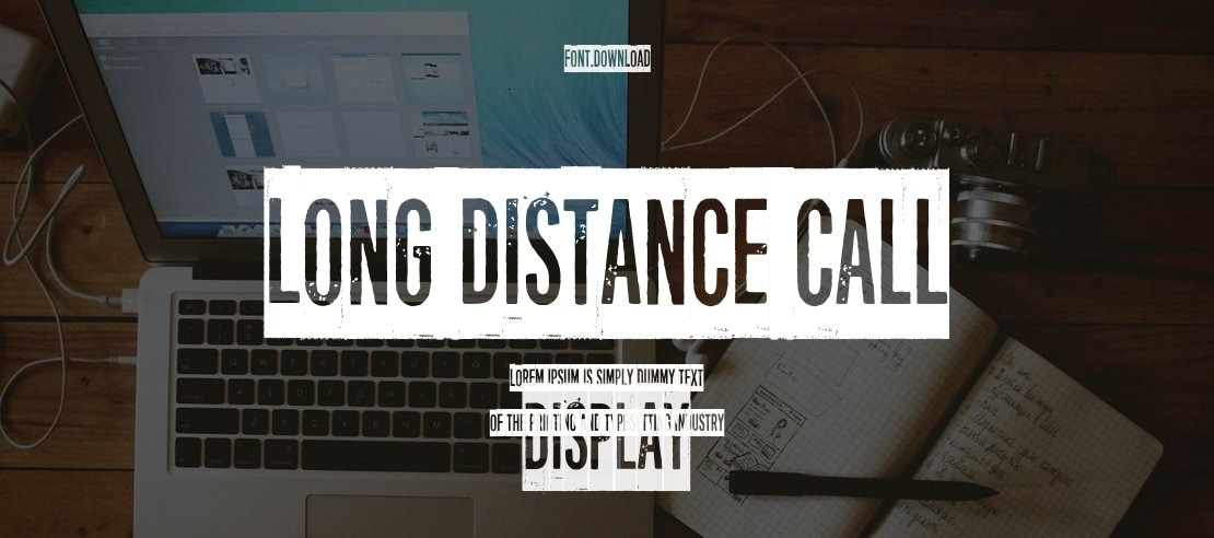 Long distance call Font