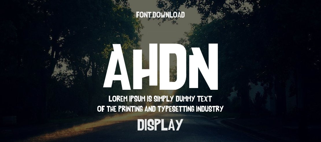 AHDN Font