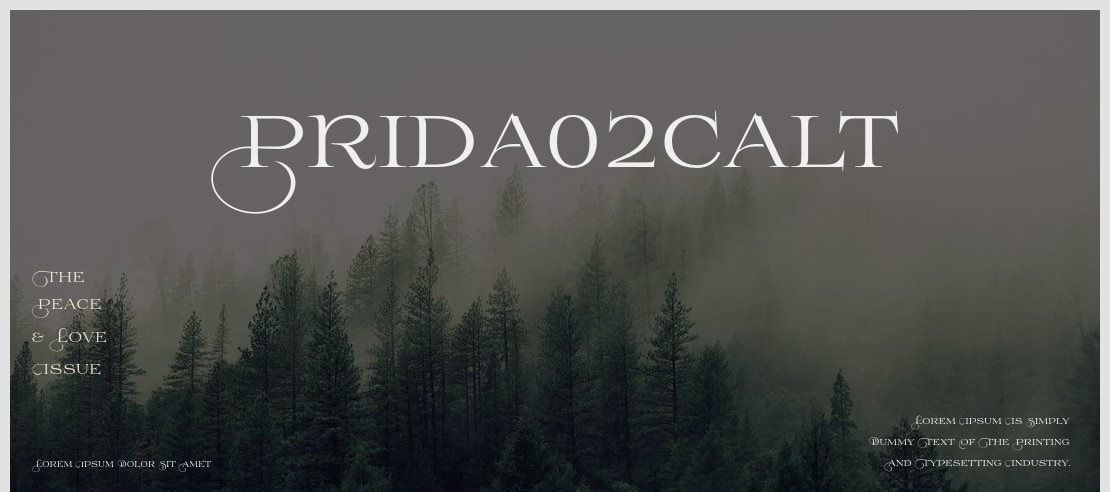 Prida02Calt Font